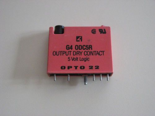 Opto22 G4 ODC5R Red Dry Contact Output Module, 5 Volt Logic, CSA UR, G4ODC5R