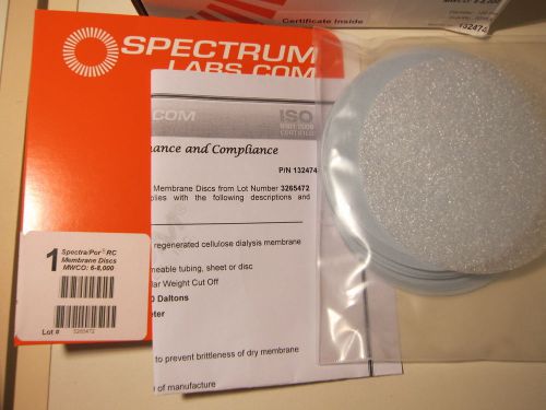 Spectrum Lab Spectra/Por 1 Dialysis Membrane Discs, #132474, MWCO 6-8000 Daltons