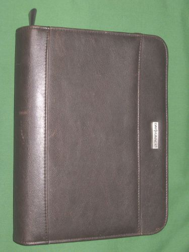 CLASSIC ~ 1.25&#034; Brown FAUX-LEATHER Day Runner Planner BINDER Franklin Covey 7090