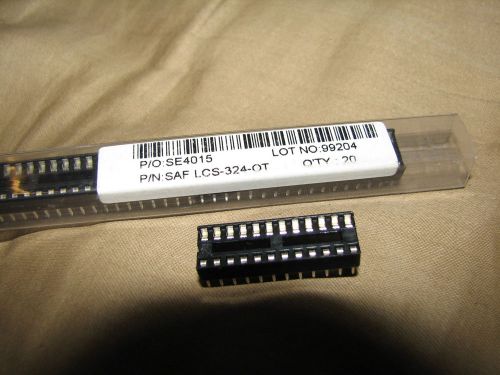 qty 300 IC socket .3 inch 24 pin SAF LCS-324-OT new old stock