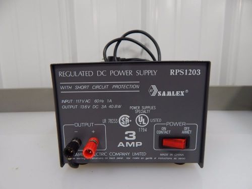 Samlex Regulated DC Power Supply RPS1203  3 AMP 13.6 VDC