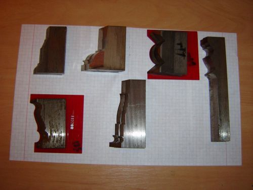 6 sets corrugated 5/16 knives planer molder head shaper cutter knife casing etc