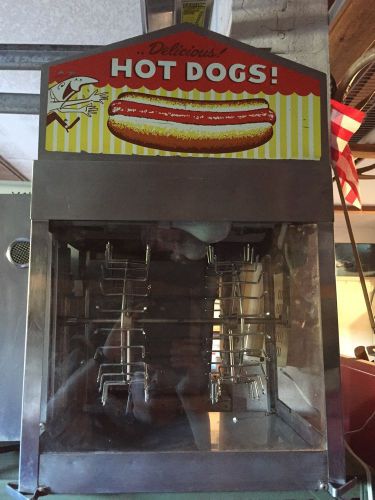 Vintage Hot Dog Machine - With Bun Steamer  Works 120V - 900W