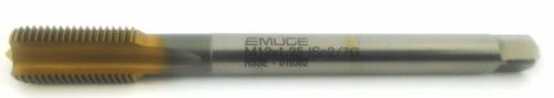 EMUGE Metric Tap M12x1.25 STRAIGHT FLUTE HSSCO5% M35 HSSE TiN Coated - Long