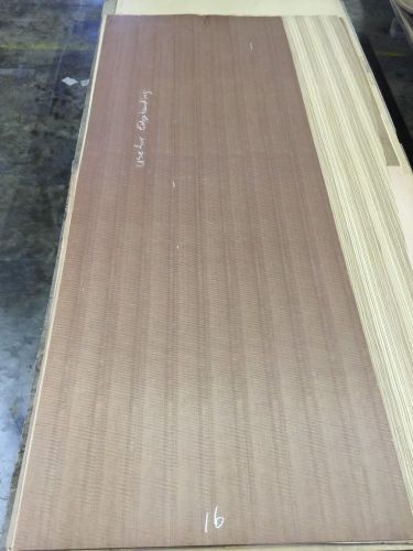 Wood Veneer Figured Makore 36x96 1 Piece 10Mil Paper Backed &#034;EXOTIC&#034; M500 16