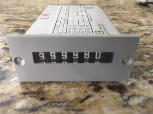 24VDC Impulse Pusle Counter Panel Mount 6 Digit Totalizer Crouzet Made in France