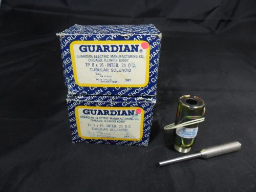 New Lot Guardian Electric TP 8x16 Tubular Solenoid 24VDC A420-066665-01 NIB