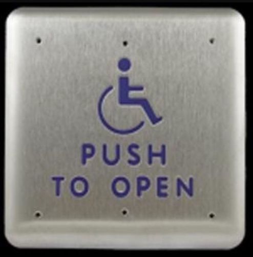 NEW BEA 10PBS1 Stainless Steel Handicap Push Plate Door Access 4.75&#034; Pushplate