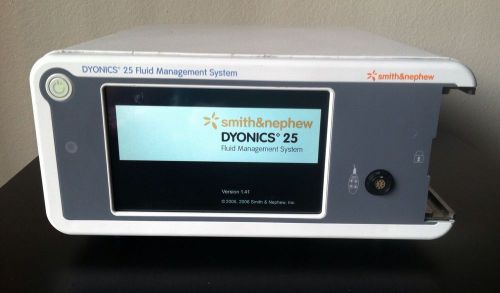 2009 Smith &amp; Nephew Dyonics 25 Arthroscopy Fluid Management System Ref 7211010