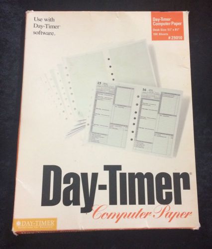Day-Timer computer paper