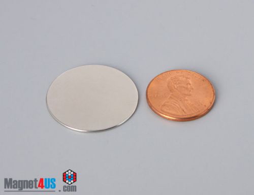 10 pcs 1&#034; Disc magnet Neodymium NdFeB Rare earth 1&#034;dia x 1/32&#034;thick Top Quality