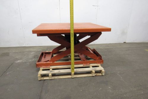 Bishamon pallet loading station/rotating pneumatic scissor lift 48x44&#034; top for sale