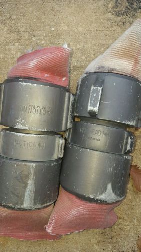 Fire hose couplings female male red head nh 3&#034; nh and action nh 3&#034; for sale