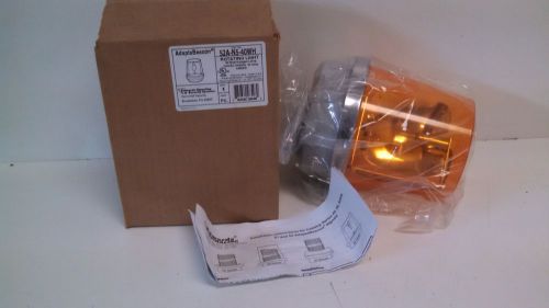 NEW OLD STOCK! ADAPTABEACON EDWARDS AMBER 40W ROTATING LIGHT 52A-N5-40WH