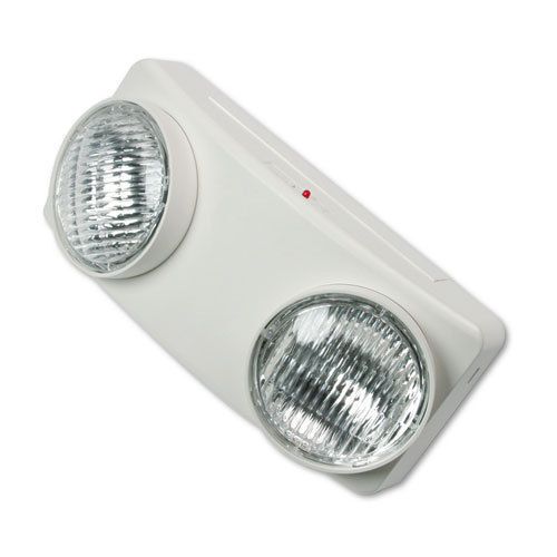 Tatco Swivel Head Twin Beam Emergency Lighting Unit, White (TCO70012)