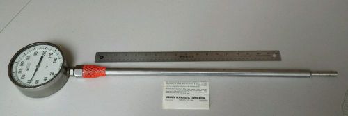 Weksler 0-240f 5s24-fl temperature thermometer gauge bm5-1-63 stem 22-1/2&#034; x 1/4 for sale