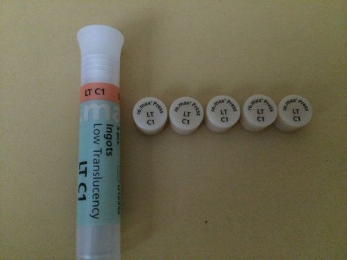 Ivoclar Vivadent e.Max Press LT C1 Low Translucency QTY 5 Ingots