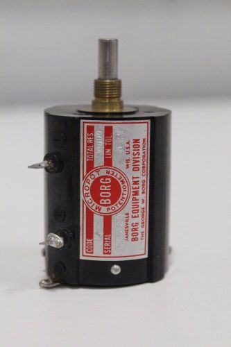 Borg Micropot Potentiometer Code N Total Res. 30K 30000 0.1% Lin. Tol.