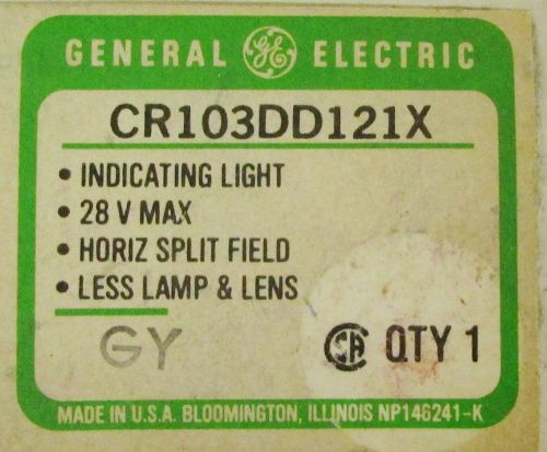 GE GENERAL ELECTRIC CR103 DD12 1X 28 V Max Indicating Light Split Field