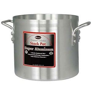 Winco AXS-50, 50-Quart Stock Pot with 4-mm Super Aluminum Bottom, NSF