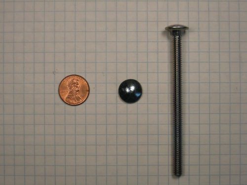 CARRIAGE BOLT #(1/4&#034;-20) x 3-1/2&#034;, STEEL, SQUARE NECK TRUSS HEAD, ZINC-PLATED
