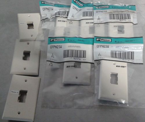 Lot of 8 Panduit CFPH2IW Faceplates