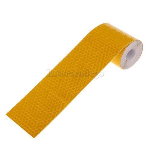 DIY Safety Car Truck Warning Night Reflective Strip Tape Sticker Roll Orange