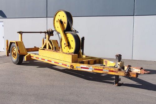 Parker BWRC 36&#034; Bullwheel Tensioner Cable Puller Trailer with Tandemloc
