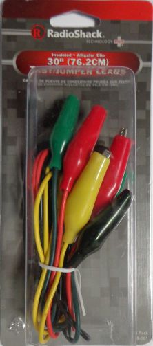 Radioshack 30&#034;  insulated aligator-clip double-ended test/jumper leads  278-001 for sale