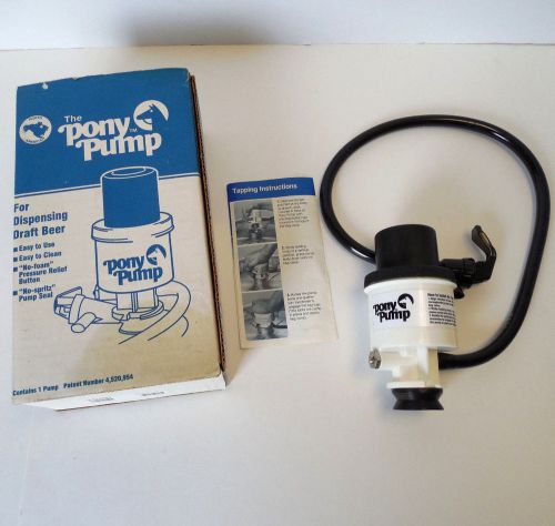 The Pony Pump Draft Beer Dispensing Keg Pump Tap w/Box &amp; Manual