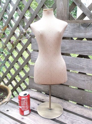 FEMALE COUNTER TOP  DRESS FORM/ MANNEQUIN WITH  METAL BASE