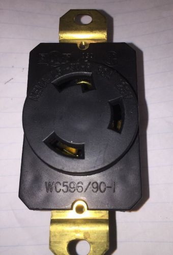 P &amp; s industrial locking receptacle nema l5-30r 30a 125v 3-wire  twist lock for sale