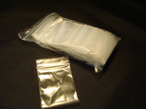100 3x2 Reclosable Resealable Poly Plastic ZipLock Bag Ziploc 2 MIL Clear Zipper