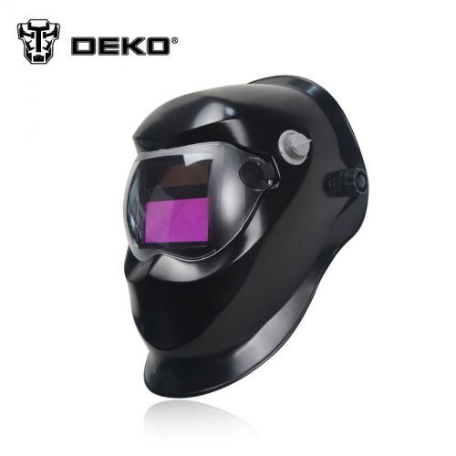 DEKO Black Auto Darkening Solar Welding Helmet Arc Tig MIG Certified Welder Mask