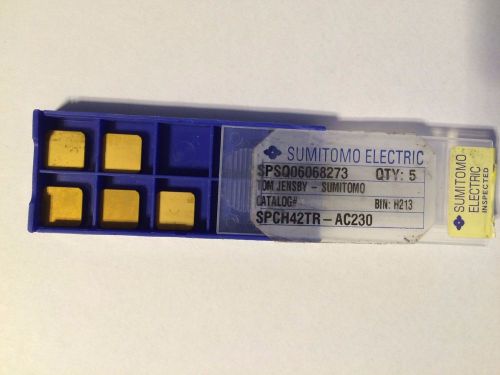 SUMITOMO SPCH42TR-AC230 EDP# 14AN042  COATED CARBIDE INSERT (5 Pieces)