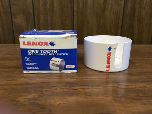 Lenox 4-5/8&#034; One Tooth Wood Hole Cutter 2547474HC 74HC New