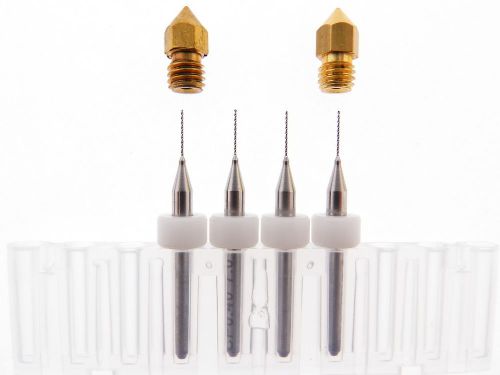 .4mm kit 3d printer extruder nozzle head cleaner + nozzles mk8 for sale