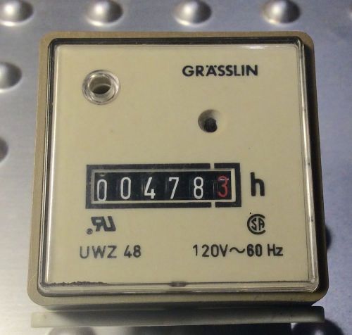 Used AC Hour Meter 120 V 60 Hz Grasslin