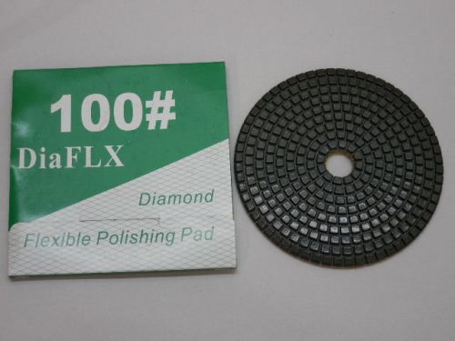 Diaflx diamond flexible polishing disc pad # 100 grit 5&#034; velcro backed for sale