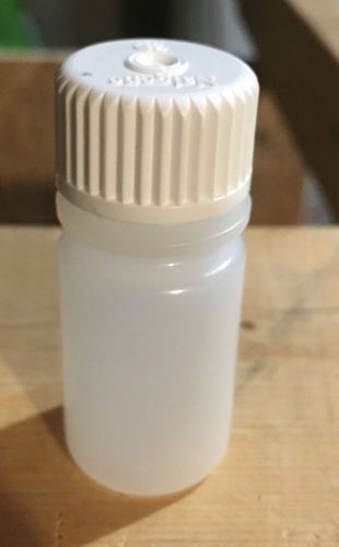 Nalgene 15ml 1/2 ounce hdpe laboratory diagnostic plastic bottle cap lot of 10 for sale