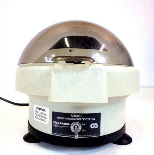 Clay adams lab laboratory physicians compact bench top centrifuge 0131 w/ tubes for sale