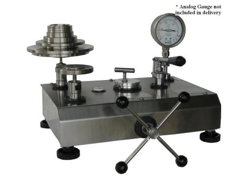 High precision hydraulic dead weight tester, range 700 bar, accy 0.015% reading for sale