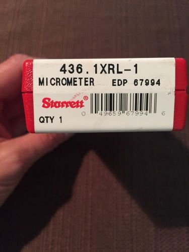 Starrett micrometer 436.1xrl-1 for sale