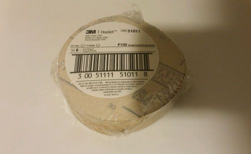 3M 51011 Hookit Paper Discs 236U, 5&#034;, Grade P150, (50 Discs)