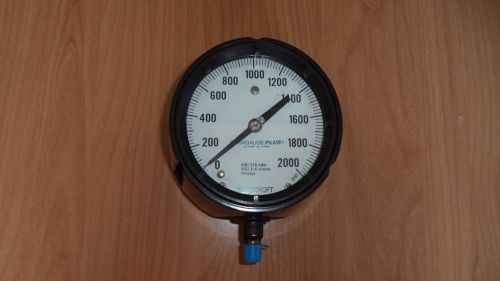 Ashcroft Duragauge Plus 0-2000 PSI 316 Tube 316 Socket Welded