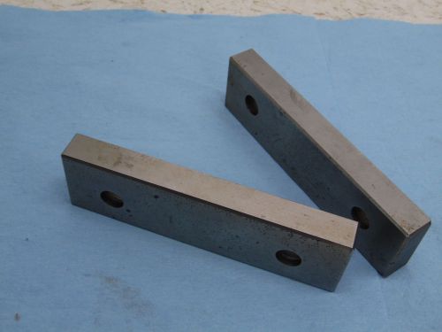 Milling maching vice jaws hard  11/16  x 6&#034; 1 5/8 4 inch bolt pattern for sale