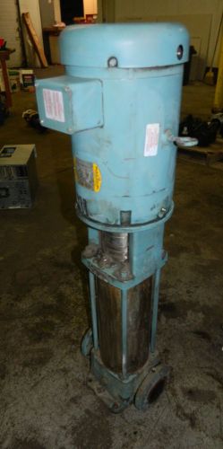 Grundfos 10 HP Motor W/Grundfos CR8 Water Pump, CR8-120 U-G-A-AUUE, Used