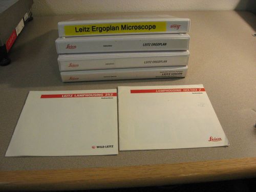 Leica Leitz Ergoplan Microscope System Manuals  (See photos &amp; list below)