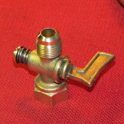 Brass Shut-Off Valve, 3/4&#034; Pipe Threads, Made In Italy.