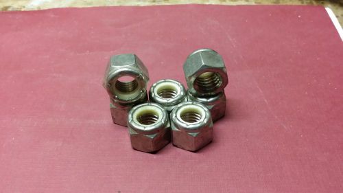 1/2 - 13 Nylon Stop Nut Stainless Steel 18-8 (100 pieces)